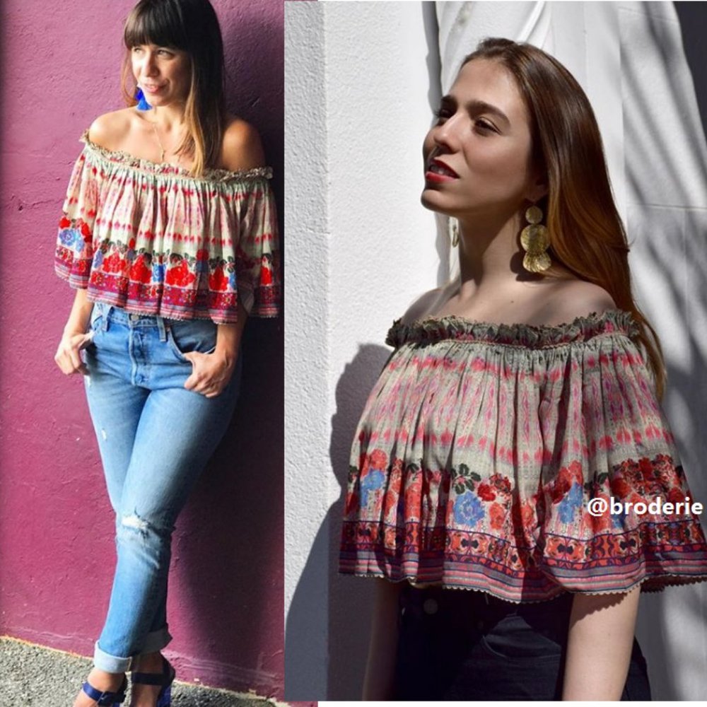 NEW Anthropologie Villa Midi Top size L new with tag nwt - Picture 4 of 11